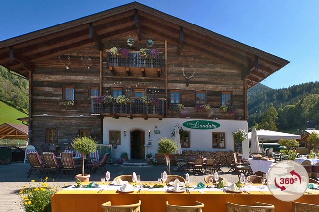 Restaurant Landalm in Schladming im Sommer